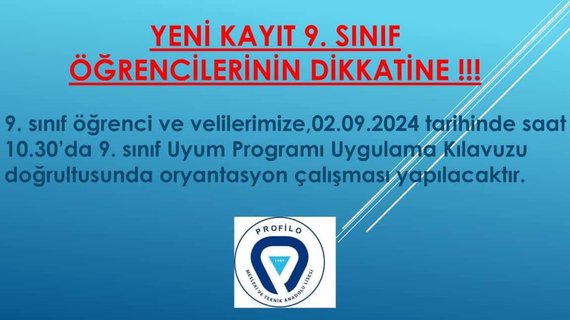 UYUM HAFTASI HAKKINDA BİLGİLENDİRME